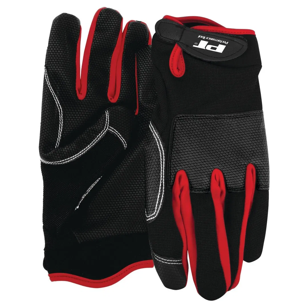 W89006 – PERFORM TOOL Gloves, Mechanics Work Large Polyurethane/ Fabric 1 Pair